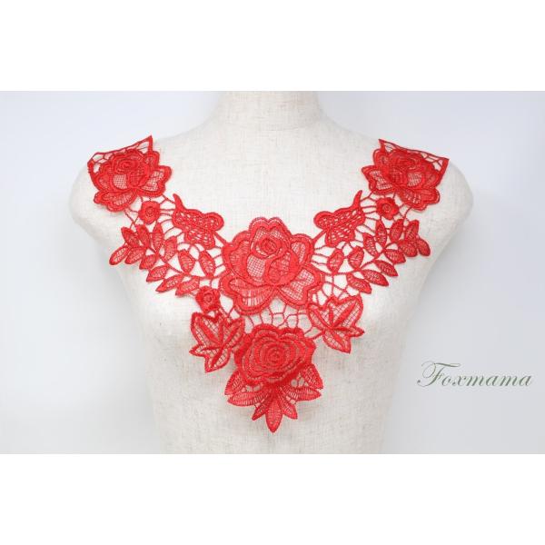 ケミカルレースモチーフ 1枚 赤 レッド (MCLC11RDSE00)