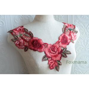 チュールコード刺繍モチーフ 1対 花 金ラメx黄色 (MFLC32YLJLJL