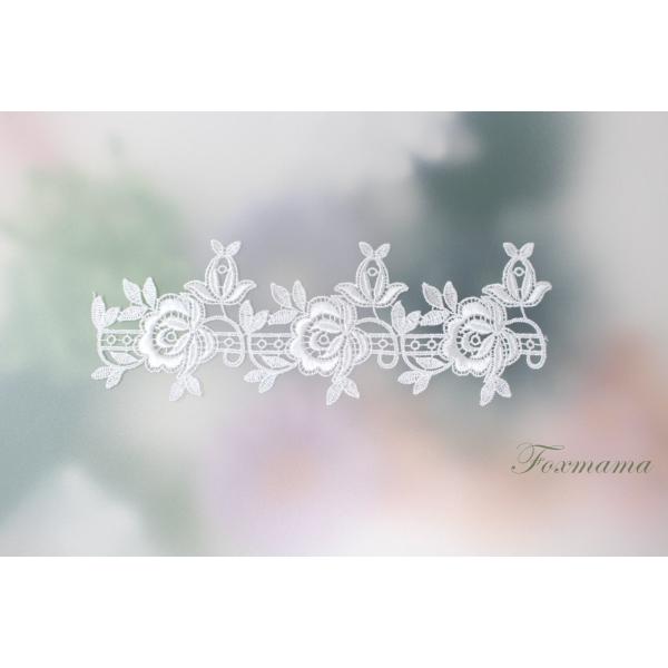 ケミカルレースモチーフ 1枚 花 オベリスク キナリ オフ白 (MFLA51KNSE00)