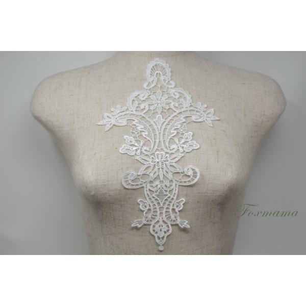 ケミカルレースモチーフ 1枚 花 オフ白・キナリ (MFLB91KNSW00)