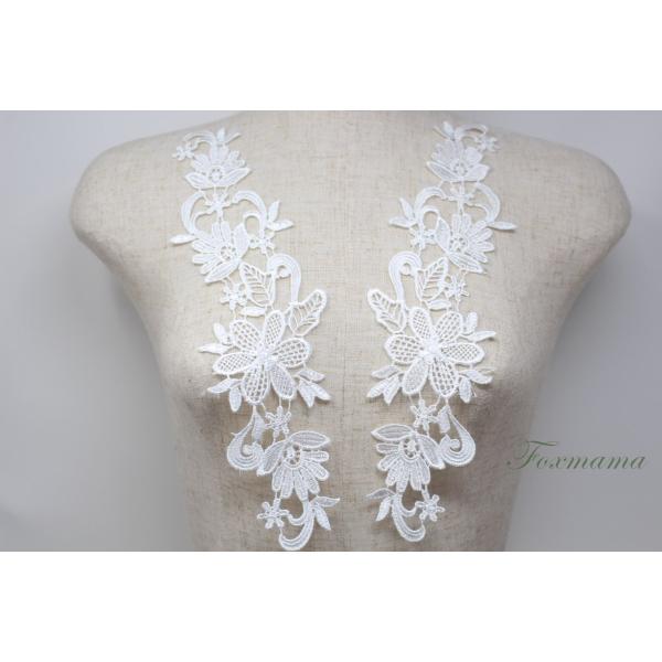 ケミカルレースモチーフ 1対 オフ白・キナリ (MFLC01KNSAJL)