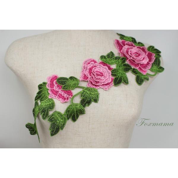 ケミカル花立体モチーフ 1枚 ピンク (MTHD21PKHW00)