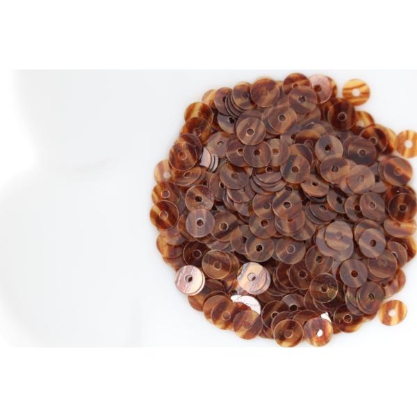 スパンコール 約600枚(約2g) 丸 4mm べっ甲色 (SCC040TSJL00)