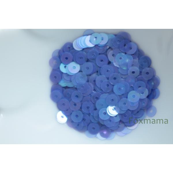 スパンコール 4mm 約650枚(約2g) 丸 マット 薄オーロラ 青系 (SCC04ABLES00...
