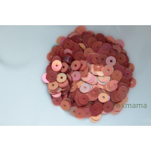 スパンコール 4mm 約650枚(約2g) 丸 マット 薄オーロラ オレンジ系 (SCC04AOGE...