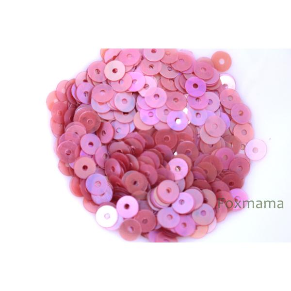 スパンコール 4mm 約650枚(約2g) 丸 マット 薄オーロラ 赤 (SCC04ARDGA00)