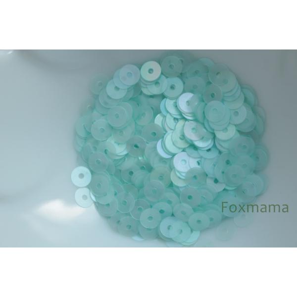 スパンコール 4mm 約650枚(約2g) 丸 マット 薄オーロラ 水色 (SCC04AWTES00...