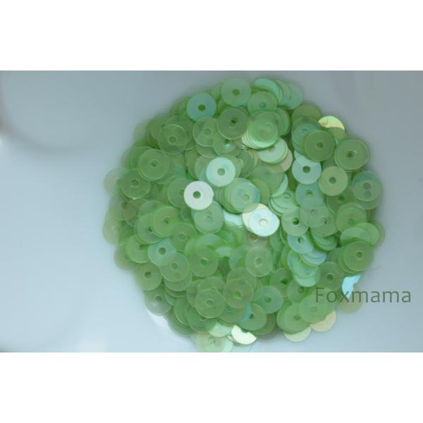 スパンコール 4mm 約650枚(約2g) 丸 マット 薄オーロラ 黄緑 (SCC04AYGES00...