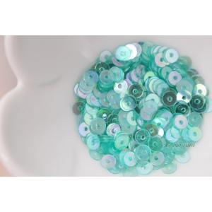 スパンコール 約460枚(約2g) 丸 4mm 半透明エメラルドグリーン(SCC04BELJQ00)