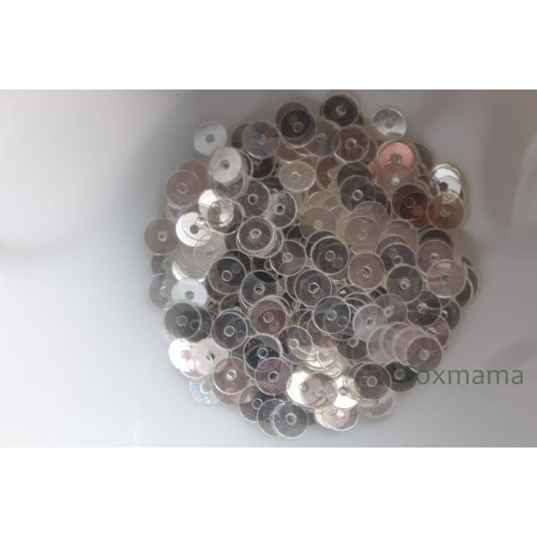 スパンコール 4mm 約400枚(約2g) 丸 シャイニー 透明 (SCC04SSKHY00)