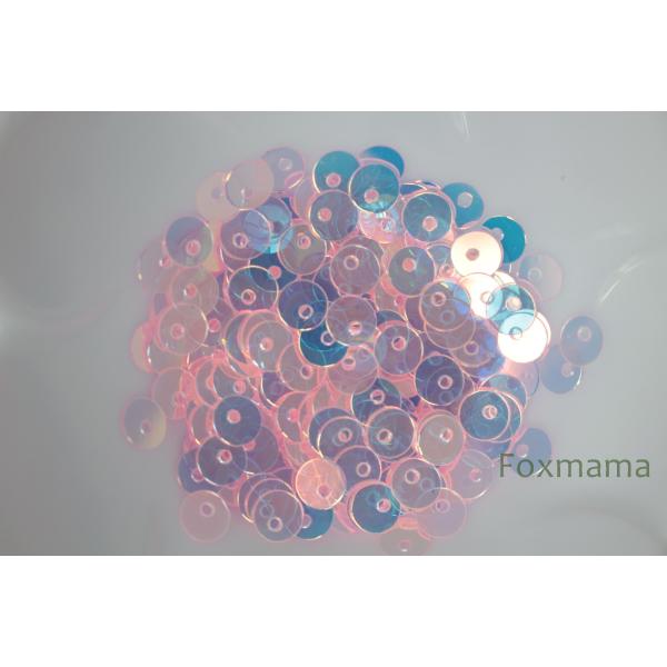 スパンコール 5mm 約250枚(約2g) 丸 トップホール オーロラピンク (SCC05APKES...