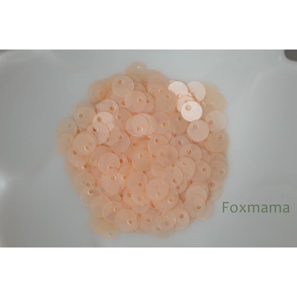 スパンコール 5mm 約350枚(約2g) 丸 トップホール マット薄オレンジ (SCC05MFOS...