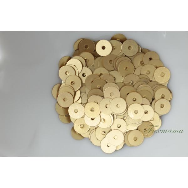 【訳あり】スパンコール 5mm 約280枚(約2g) 平丸 マット ゴールド (SCC05MGLSJ...