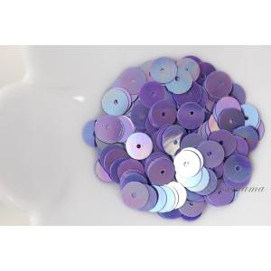 スパンコール 約210枚(約2g) 丸 6mm オーロラ 紫 (SCC06APPZZ00)