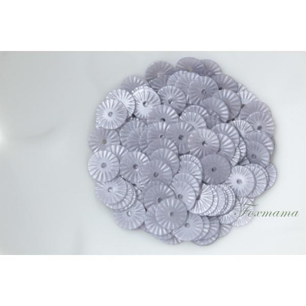 スパンコール 6mm 約170枚(約2g) 丸 型押し マット グレー 灰(SCC06MGYSJK1...