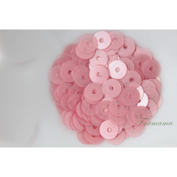 スパンコール 6mm 約190枚(約2g) 平丸 マット ピンク (SCC06MPKSJHR)