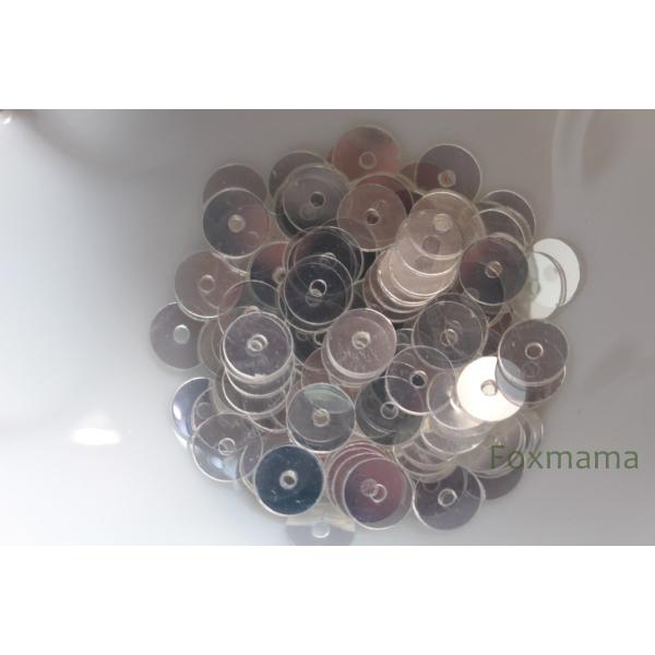 スパンコール 6mm 約150枚(約2g) 丸 シャイニー 透明 (SCC06SSKHY00)