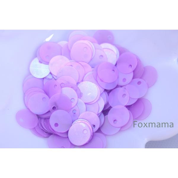 スパンコール 8mm 約220枚(約2.5g) 丸 トップホール オーロラ 紫 (SCC08APPF...