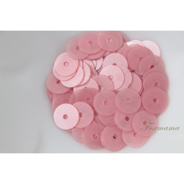 スパンコール 8mm 約140枚(約2.5g) 平丸 マット ピンク (SCC08MPKSJHR)