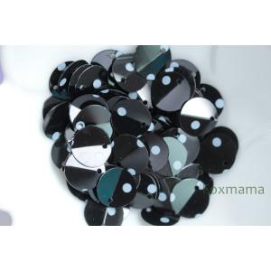 スパンコール 約90枚(約2.5g)丸 トップホールドットプリント