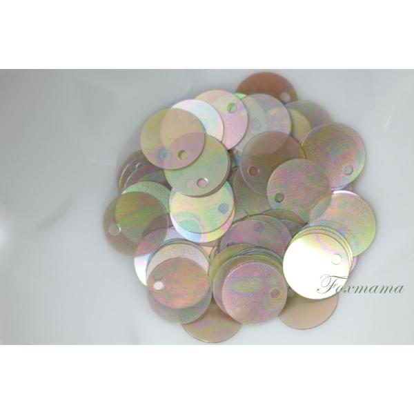 スパンコール 10mm 約90枚(約2.5g) 丸 トップホール オーロラ 茶色 (SCC10ABR...