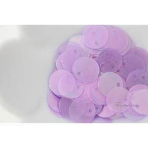 スパンコール 丸 約110枚(約2g) トップホール オーロラ紫