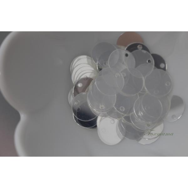 スパンコール 約70枚(約2g) トップホール 丸 10mm シャイニー透明(SCC10BHSJLT...