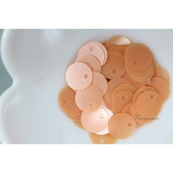 スパンコール 約90枚(約2g) トップホール 丸 10mm マットオレンジ(SCC10MOGJQT...