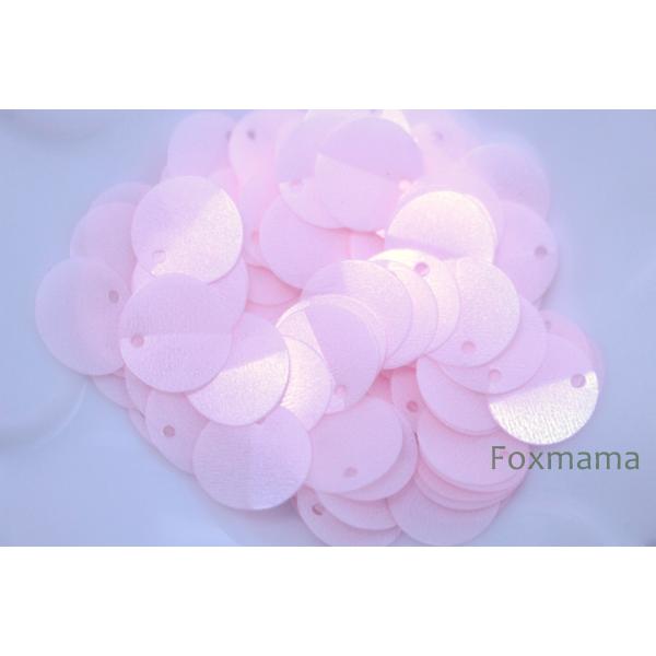 スパンコール 10mm 約110枚(約2.5g) 丸 トップホール 中折れ マット ピンク (SCC...