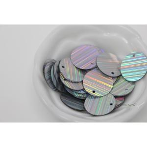 スパンコール トップホール約4.5g分(約60枚)丸オーロラ　シルバー