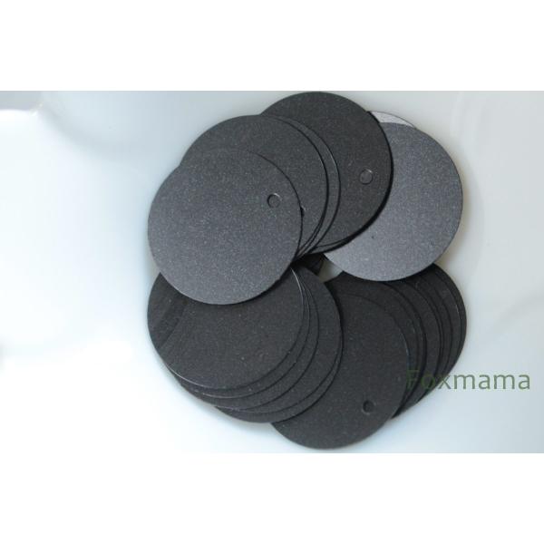 スパンコール 19mm 約28枚(約3g) 丸 トップホール マット 黒 (SCC19MBKHHTH...