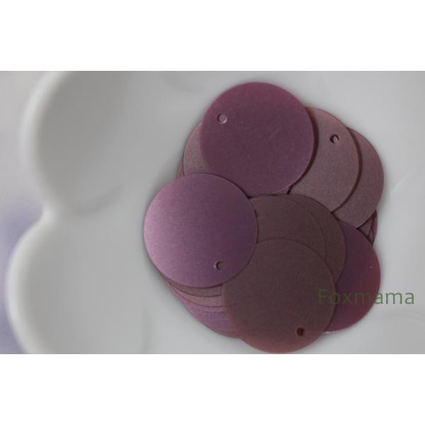 スパンコール 丸 トップホール 19mm 約28枚(約3g) マット 紫茶色 (SCC19MPCEH...