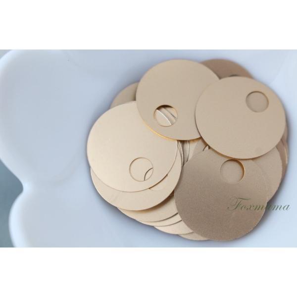 スパンコール 約32枚(約3g) 丸 トップホールL 19mm メタリック マット ゴールド(SCC...