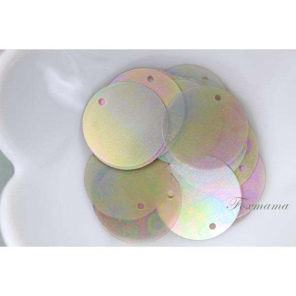 スパンコール 約28枚(約3g) 丸 約20mm トップホール　オーロラ 茶色 (SCC20ABRJ...