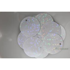 スパンコール 約22枚(約3g) 丸 20mm トップホール ホログラム