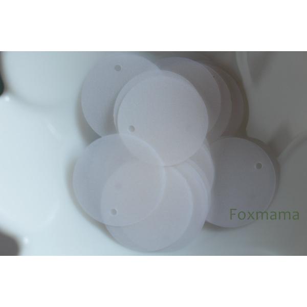 スパンコール 約20mm 約25枚(約3g) 丸 トップホール マット オフ白 (SCC20MOWH...