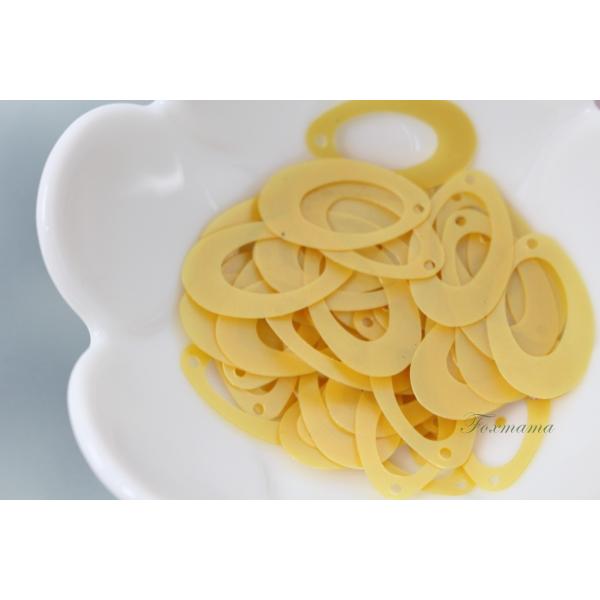 スパンコール 約3g 穴あき雫 しずくと楕円 マスタード (SDP220MSJW2S)