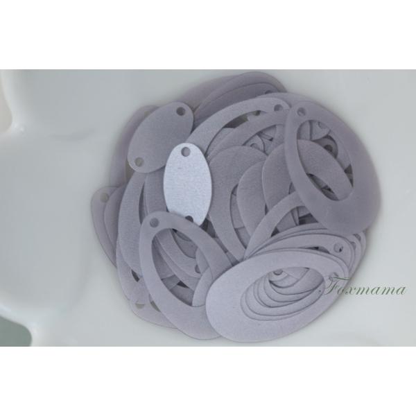 スパンコール 約3g 雫 しずくと楕円 マット グレー 灰色 (SDP22MGYSJ2S)