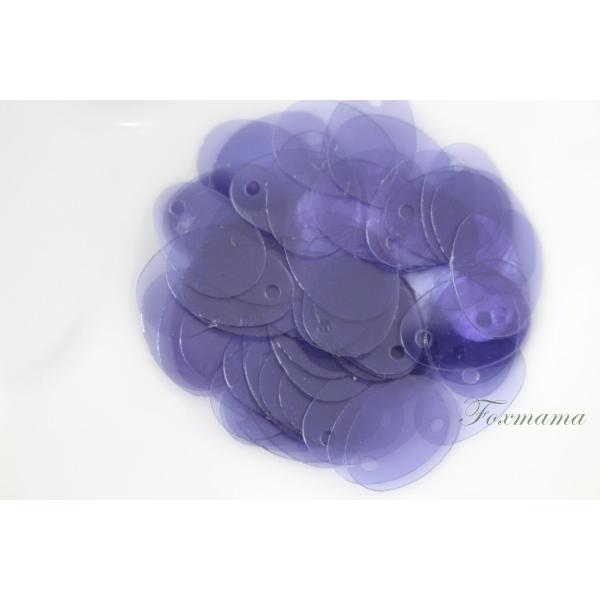 スパンコール 約60枚(約2g) たまご形 13x9mm トップホール 半透明 紫 (SEG13BP...