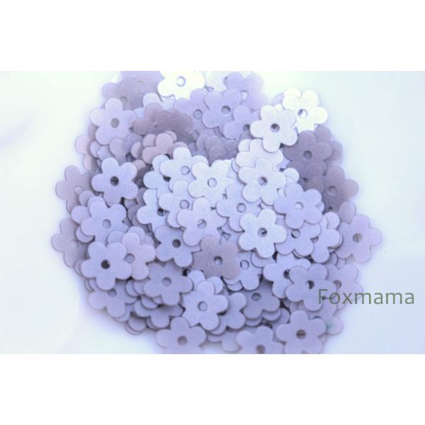 スパンコール 7mm 約200枚(約2g) 5枚花びら マット 灰 (SF507MGYEH00)