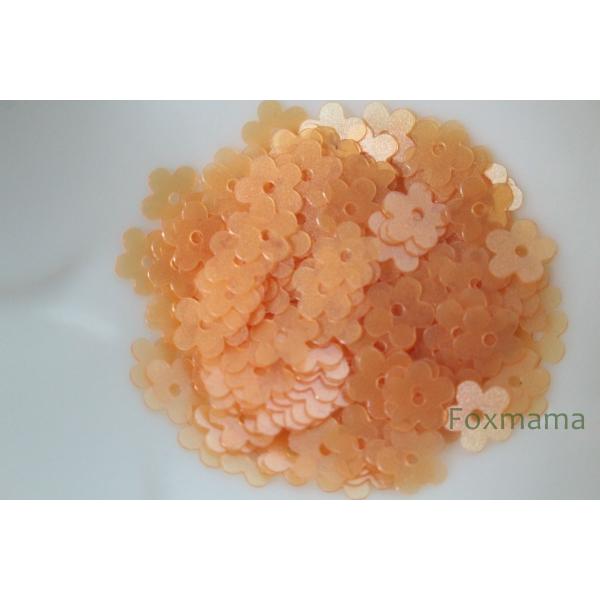 スパンコール 7mm 約200枚(約2g) 5枚花びら マット オレンジ (SF507MOGHH01...