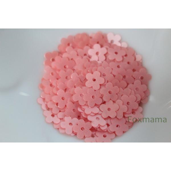 スパンコール 7mm 約200枚(約2g) 5枚花びら マット サーモンピンク (SF507MSPH...