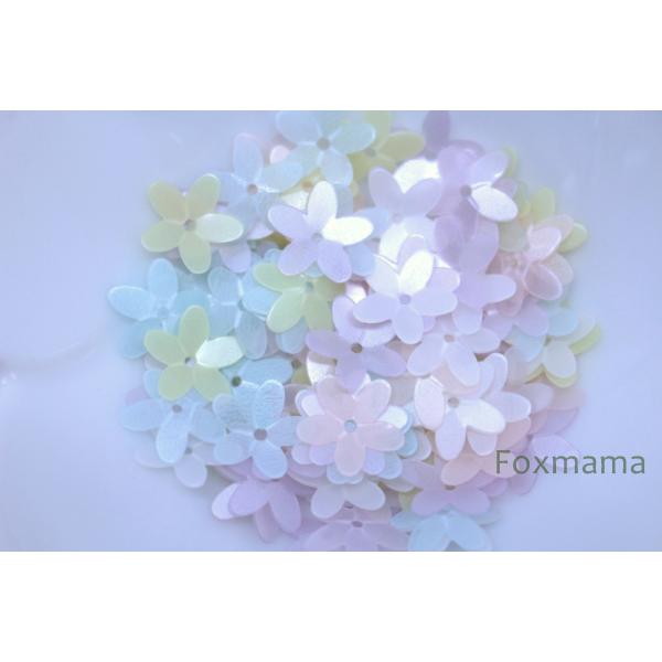 スパンコール 10mm 約100枚(約2.5g) 5枚花びら マット 混色 (SF510MMXWW0...