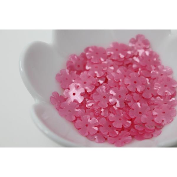 スパンコール 約3.8g分 5枚花びら10mm マットピンク(SF510MPKBJHS)