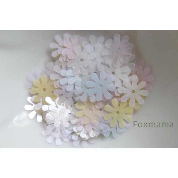 スパンコール 10mm 約80枚(約2g) 8枚花びら マット 混色 (SF810MMXWW00)