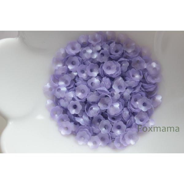 スパンコール 5mm 約340枚(約2.5g)  花カップ マット 薄紫 (SFC05MFMHH00...