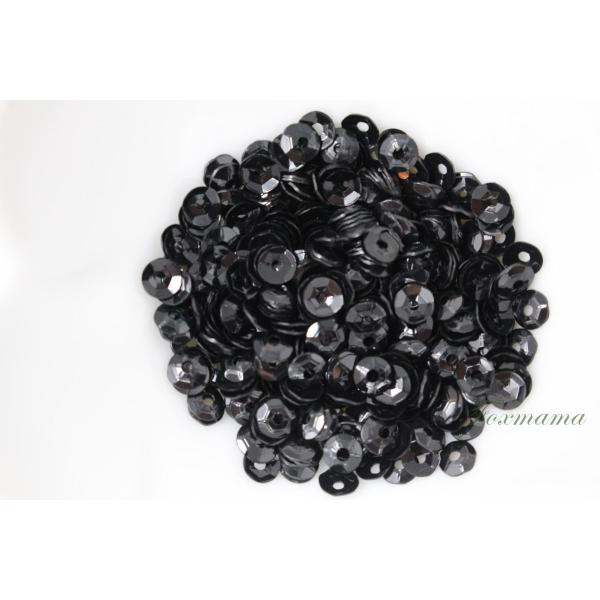 スパンコール 約440枚(約2g) 亀甲 4mm 黒 (SKK040BKSA00)