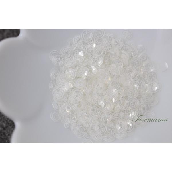 スパンコール 約480枚(約2g) 亀甲 4mm 半透明 (SKK040HSSA00)