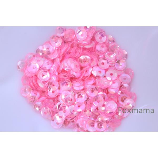 スパンコール 4mm 約390枚(約2g) 亀甲 半透明 オーロラ ピンク (SKK04APKHHH...