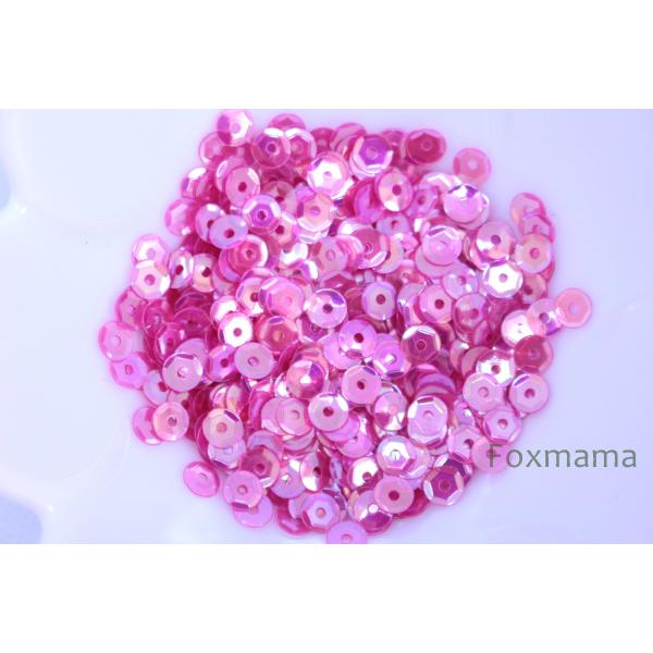 スパンコール 4mm 約330枚(約2g) 亀甲 オーロラ ピンク (SKK04APKSA00)